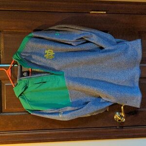 Notre dame quarter zip under armour NWT